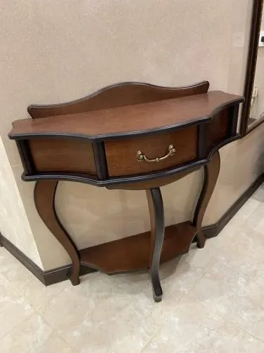 Консоль с ящиками в цвете орех 86*30*80 см фото 11