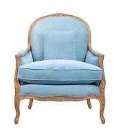 Кресло прованс Aldo Light Blue массив дуба, голубой