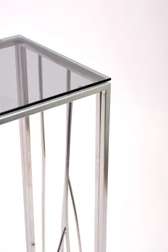Консольный стол 1023-CS grey серебряный AllConsoles 80x35x80 фото 3
