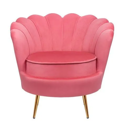 Кресло ракушка Pearl karmin красный 75*75*85 см