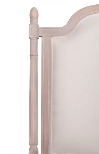 Кровать двуспальная с мягким изголовьем Leysa 160*200 см, бежевый фото 4