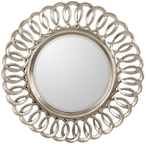 Круглое зеркало в раме Kimberly Silver