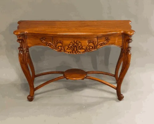 Консоль с ящиком из массива HTLC-M орех, 130х43х88 см фото 8