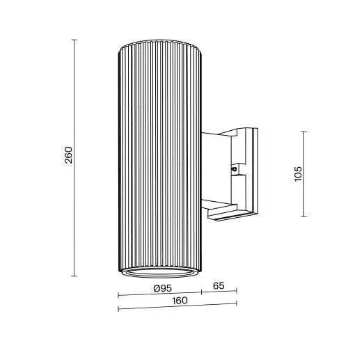 Уличный настенный светильник Outdoor O419WL-02B фото 4