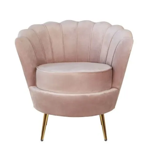 Кресло ракушка розовое Pearl pink 75*75*85 см