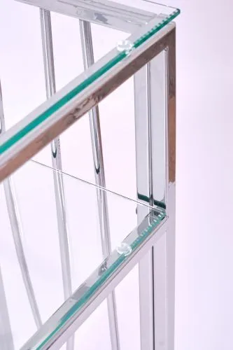 Консольный стол 1122-CS clear серебряный AllConsoles 100x25x80 фото 3