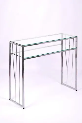 Консольный стол 1121-CS clear серебряный AllConsoles 100x35x80 фото 8