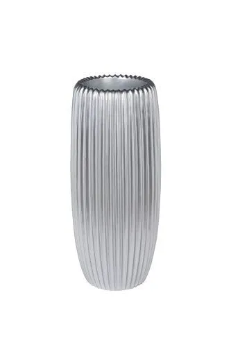 ZS2062-27SL Кашпо серебристое с полосками d30*69см