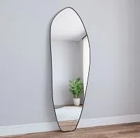 Зеркало фигурное Organic XL Black (Органик) в полный рост в тонкой черной раме 182*70 см