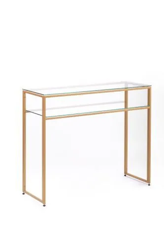 Консольный стол 1041-CG clear золотой AllConsoles 100x35x80 фото 3