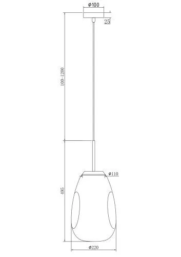 Подвесной светильник Maytoni P013PL-01G фото 3