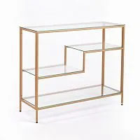 Консольный стол 1011-CG clear золотой AllConsoles 100x35x80