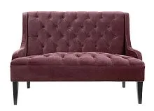 Двухместный диванчик SOMMET BROWN RED, бордовый