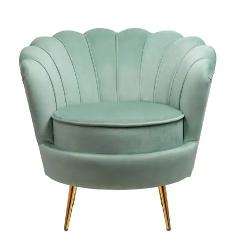 Кресло ракушка зеленое Pearl green 75*75*85 см