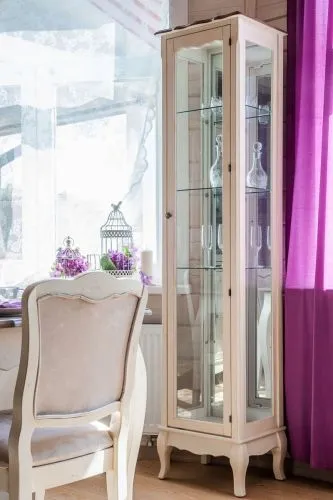 Шкаф-витрина однодверная Belveder ST9319R-А, 190*37*45 см фото 6