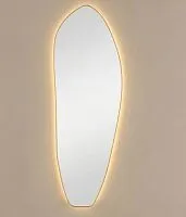 Organic XL LED Gold Зеркало в полный рост в раме с подсветкой