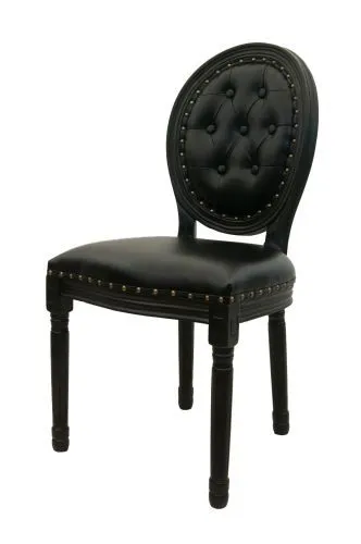 Стул медальон Volker button black фото 2