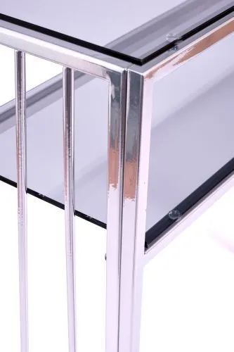 Консольный стол 1124-CS grey серебряный AllConsoles 80x25x80 фото 5