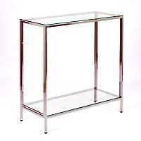 Консольный стол 1083-CS clear серебряный AllConsoles 80x35x80