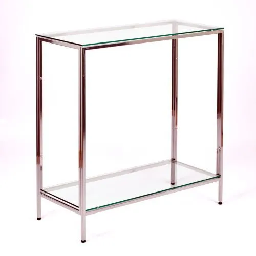 Консольный стол 1083-CS clear серебряный AllConsoles 80x35x80