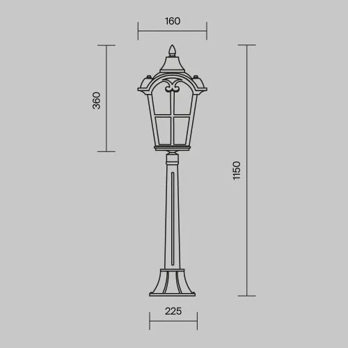 Ландшафтный светильник Outdoor O413FL-01BZ1 фото 8