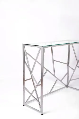 Консольный стол 1051-CS clear серебряный AllConsoles 100x35x80 фото 3