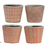 Кашпо, набор 4 предмета 14x14x12см