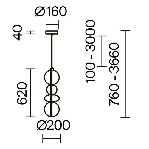 Подвесной светильник Maytoni MOD307PL-L36BS3K фото 10