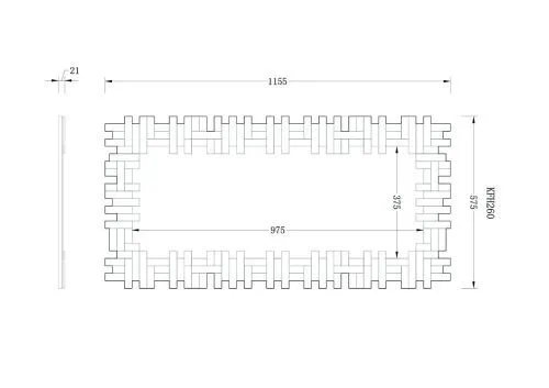 KFH260 Зеркало 1160х575 фото 2