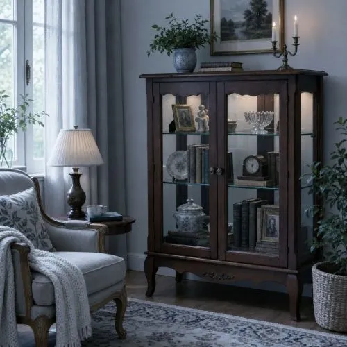 ST9318 FB Шкаф-витрина Belveder Provence 105*37*80 см