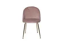 30C-301-1G LPI Стул велюр пепельно-розовый, мет.ножки 50*53*77см