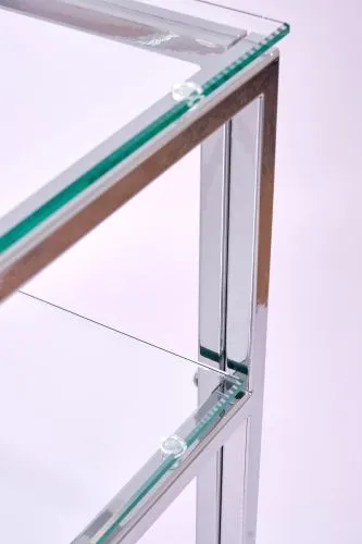Консольный стол 1042-CS clear серебряный AllConsoles 100x25x80 фото 6