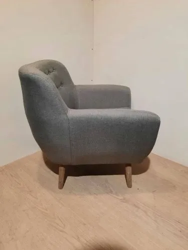 Кресло мягкое FULLER GREY серый фото 8