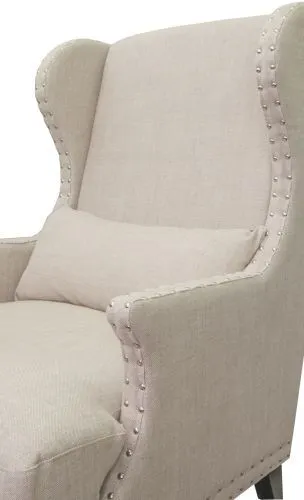 Кресло с ушами AGON BEIGE бежевый 110*94*75 см фото 3