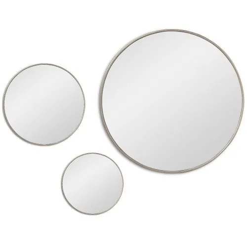 Jupiter Silver Сет из 3-х зеркал Ø70, Ø40, Ø30 см