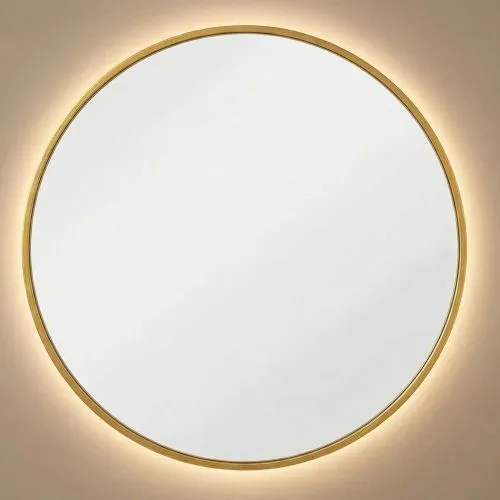 Ala L LED Gold Зеркало в раме с подсветкой