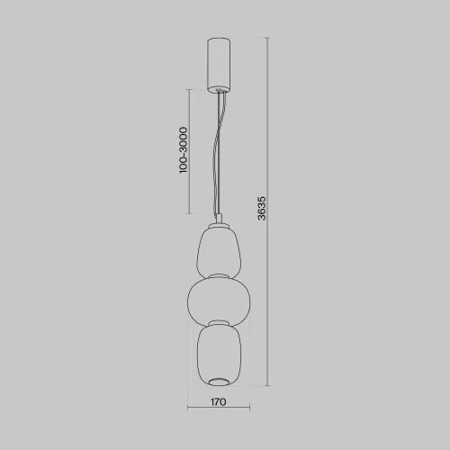 Подвесной светильник Maytoni MOD267PL-L28CH3K фото 6