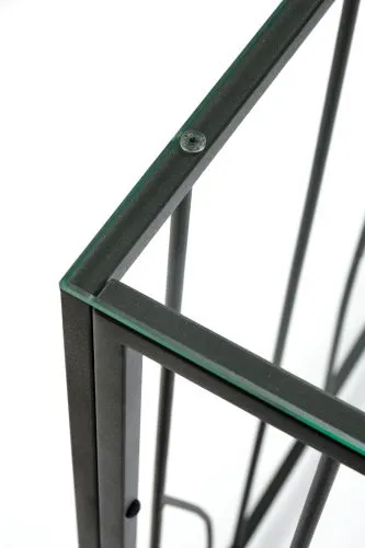 Консольный стол 1022-CB clear черный муар AllConsoles 100x25x80 фото 8