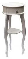 Подставка круглая Bergé с ящиком, 102*40*40 см, белый ясень
