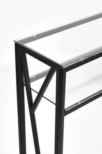 Консольный стол 1094-CB clear черный муар AllConsoles 80x25x80 фото 6
