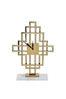 79MAL-5793-45G Часы настольные на подставке золото h45см