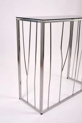 Консольный стол 1023-CS grey серебряный AllConsoles 80x35x80 фото 4