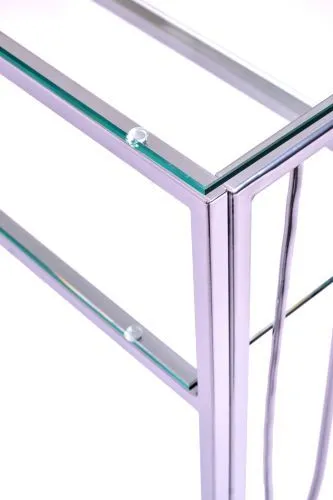 Консольный стол 1124-CS clear серебряный AllConsoles 80x25x80 фото 7