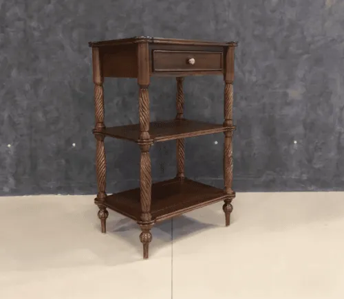 Тумба-этажерка из массива 15351 BROWN орех, 55х40х85 см фото 2