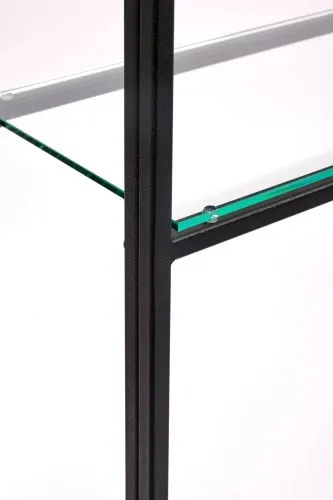 Консольный стол 1042-CB clear черный муар AllConsoles 100x25x80 фото 5