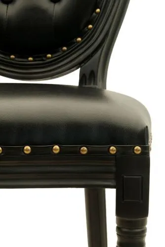 Стул медальон Volker button black фото 3