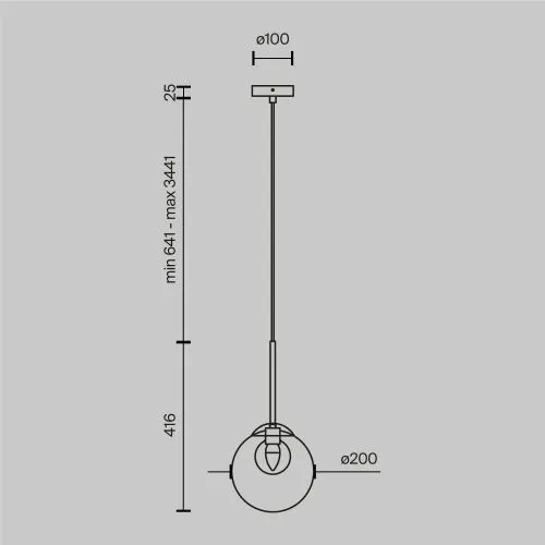 Подвесной светильник Maytoni MOD521PL-01G3 фото 13