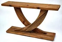 Консоль деревянная из лиственницы и кедра 82*35*140 см