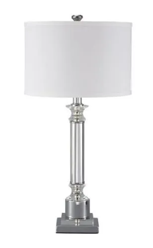 Настольная лампа / светильник с абажуром Marlon-Clear/Silver Finish фото 2