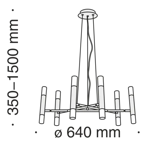 Подвесной светильник Maytoni MOD031PL-12B фото 11